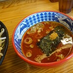 Tsukemen Senmon Ten Mita Seimenjo Okazaki Ten - 辛いつけ麺+野菜盛り