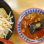 Tsukemen Senmon Ten Mita Seimenjo Okazaki Ten - 辛いつけ麺+野菜盛り