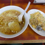 龍鵬 - 料理写真:ラーメン＆半チャンセット