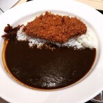 My Curry Shokudo Numabukuro Ten - 欧風ロースかつカレー少な目 530円/福神漬けは受取カウンターでセルフ