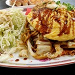 Osaka Osho Kuzuhayasahi Ten - 虎トラオム焼きそば