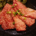 Yakiniku Juju Tsuchizaki Ten - 上カルビ。