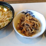 Hisamatsu - 味噌汁、煮物、お茶