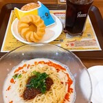 ミスタードーナツ - 陳建一飲茶ランチ　豆乳坦々涼風麺+ドーナツ+ドリンク