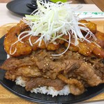 Jonetsu Kei Nikudon Ichiniku Nyukon - 一肉家丼1290円＋フジヤマ盛230円 ご飯1000g