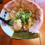 熟成醤油らーめん 十二分屋 - 特製鶏とハマグリのラーメン1100円