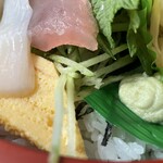 Sushi Kaido Tendo Ten - 海鮮丼のネタ