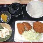 やきとり専門 串達 - メンチカツ定食