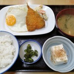 Ikoi Shokudo - 500円定食　1番　アジフライ