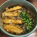 Udon Soba Kitano Sho - 肉うどん650円＋ごぼう天130円　(780円)