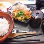 Mugitoro Garden - レディースセットは、ご飯のお代わりができませんがスイーツが付きます。男性もOK ♪