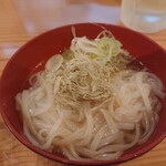 心地酔い しゃにむに - 一口冷稲庭うどん