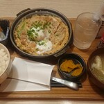 Ichigen Shinkamagaya Ten - ロースカツ＆ヒレカツ煮定食¥850-