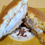 菅生パーキングエリア 下り 売店 - こだまの生どら焼き(モンブラン)