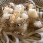 うどん・そば 恵比寿 - 下足かき揚げ天　量がしっかりあります