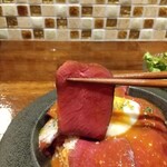 野生肉料理専門 じびえーる - 鹿肉のロースト、リフト(^_^;)