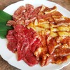 Yakiniku Suien Hon Ten - ◆「焼肉盛合せ」 (カルビ・ロース・豚バラ・肩ロース・イカ)