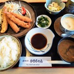 ゆきちゃん - エビフライ定食　900円