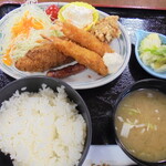 Restaurant Tatsudomari - オーダーしたミックスフライ定食