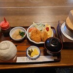 釜めし きよみず - 釜飯定食（コーヒー付き）1,400円　釜飯:ミックス