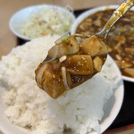 中華四川料理 御縁 - 麻婆豆腐　オンザライス  