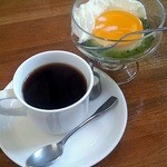 ばんかむ - ブレンドコーヒー＆チーズクリームケーキ