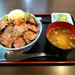 Paris Kara Kita Wa - 熟成ハラミステーキ丼(肉増し)