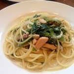 Bistro Shimotori - お魚の自家製スモークのクリームソーススパゲッティ