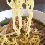 Taiwanese Shiki Ou - 台湾ラーメン 麺 持上げ