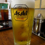 えき缶酒場 - 生ビール（中）390円