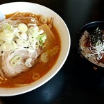 Asahiya Hon Ten - 深味噌ラーメンセット 1250円税込