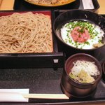 Soba Dokoro Zenzaemon Kichijoji Ten - ネギとろろ丼セット(せいろ)890円