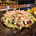 Okonomiyaki Yakisoba Fugetsu Ion Sapporo Motomachi Ten - 豚玉完成。