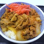 吉野家 - 牛丼並盛り　紅ショウガ＆七味がけ！