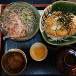 Meisui Teuchi Soba Oshozu - おろし醤油カツ丼とおろし蕎麦