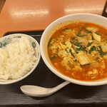 Hidakaya Ueo Nishiguchi Ten - チゲ味噌ラーメン　ライス