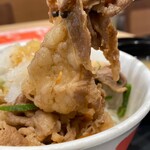 松屋 - 軟らかくて味付けの良い牛肉ですよ！