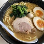 Ramen Fukuya - 醤油豚骨味玉ラーメン(800円)