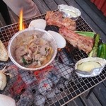 知床ヴィラホテルフリーズ - 夕食はBBQ