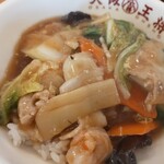 Osaka Osho Anagawa Inter Ten - 中華丼（小）、アップ