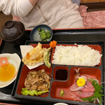 Kamome - 日替り弁当1100円　赤だし選択