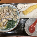 Marugame Seimen Kanazawa Yumatsu Ten - あさりうどん＆いか天