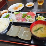 Nasu - 刺身 3種盛り の定食