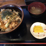 かねよし - タコ天丼　野菜あり