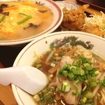 中華料理 青島 - 天津飯ラーメンセット780円
            向島の前の腹ごしらえ♪
            