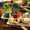 御幸荘花結び - 料理写真:八寸
（小鉢）山芋豆腐　ジュンサイ　生姜　旨酢
 桜海老の玉〆　生海苔あん
初鰹握り寿司　
稚鮎南蛮漬
バイ貝旨煮
あやめ麩みじん粉揚げ
玉子カステラ　諸胡瓜　鱚あられ揚げ