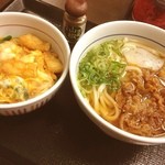 Naka U Tokaichiba Ten - 衣笠丼（ミニ）、肉うどん