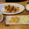 龍潭 - 料理写真:定食セット　酢豚とエビ天　1100円