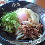 Hanamaru Udon Ion Taun Sendai Izumi Oosawa Ten - はなまる・肉温玉ぶっかけ