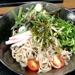 Kamata Ya - 冷し山菜そば　950円